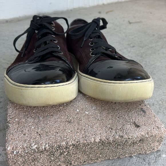 Lanvin toe cap suede sneakers - Picture 4 of 8